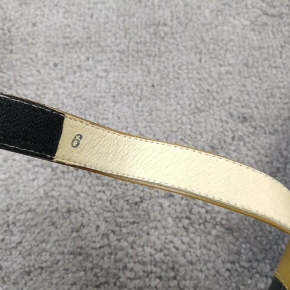 Crimea Womens Size 6 Sandals Brown Black Slingback Leather Shoes - Picture 10 of 11